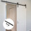 Barn Door Hardware Kit Black 2 Sets 12.2x0.8in 7