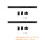 Barn Door Hardware Kit Black 2 Sets 12.2x0.8in 8