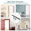 Barn Door Hardware Kit Black 2 Sets 12.2x0.8in 9