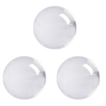 3X Transparent Color Glass Crystal Healing Sphere Photography Props Decor 50Mm