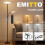 Emitto Modern Floor Lamp 2-in-1 Adjustable Reading Light Remote Control Timer 4