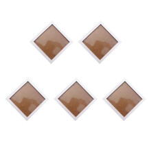 5X Square Marco de Fotos de Pared de Madera de Pino Grueso Marco de Fotos (Blanca, 6 Pulgadas)