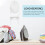 1Pc Wall Ironing Board Rack White Pbt Material Home Wall Mount Holder 8