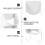 1Pc Wall Ironing Board Rack White Pbt Material Home Wall Mount Holder 9