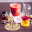 4pcs mini watermelon juice tea drink models, fruit decor, simulation 8