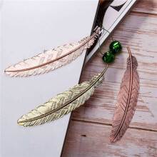 135 Pieces of Metal Bookmarks Feather Bookmarks Feather Bookmarks for Students