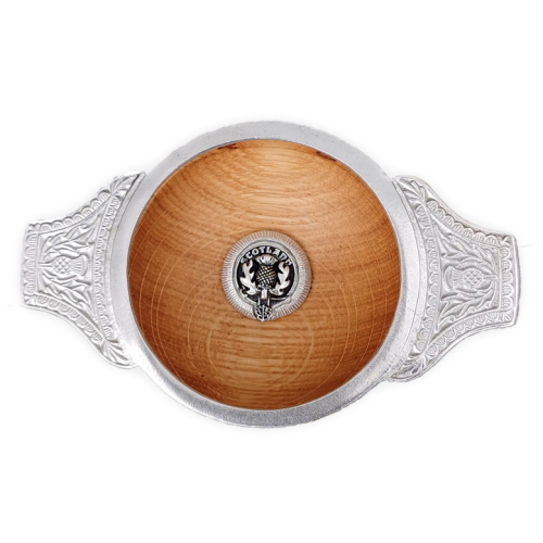 Wooden Scottish Clan Crest Toasting Quaich - Young