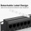2X 24  CAT6 UTP RJ45 Patch Panel 19 Inch 1U Cable Frame Faceplate Rack Mount 50U Gold Plated, Rear 3