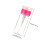 6 Pcs 100ml Push Down Plastic Nail Polish Remover Dispenser Bottles 2
