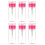 6 Pcs 100ml Push Down Plastic Nail Polish Remover Dispenser Bottles 9