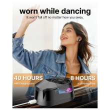 Speaker with Wireless Earbuds, Magnetic Portable  5.4 Speaker with RGB Lights, Magnetic Mount Gray