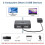 USB  2 in 2 Out, Sharing Keyboard, Mouse, Printer, Scanner, Webcam Between Two Computers, with External Controller 4