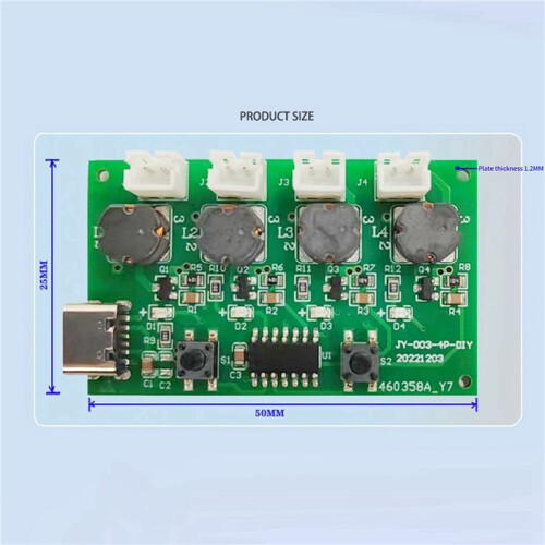 3X Four-Spray Humidifier Module Humidifier Control Board Atomizer Driver Board Four-Spray Humidifier Module,Set C 2