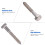 25Pcs Stainless Steel Outer Hex Lag Bolts Self-Tapping M6X40 11