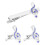 1Set Uomo Fermacravatta E in Argento Classici 4