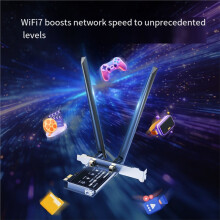 COMFAST WiFi7 BE650 Network Card 2.4/5/6GHz Tri-Band 6452Mbps Bluetooth5.4 for Win11/10 Wireless Card Adapter