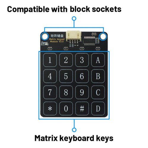 4x4 Matrix Button Keypad  Keyboard Array Module 16 Keys Capacitive Touch Breadboard 1