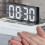 2X Digital Alarm Clock (Powered By Battery) or USB Powered Table Clock Snooze Night Mode 12/24H Electronic LED Clocks 4