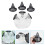 1Set Portable Black Plastic Crawfish Trap Reusable Fishing Net Cage 5