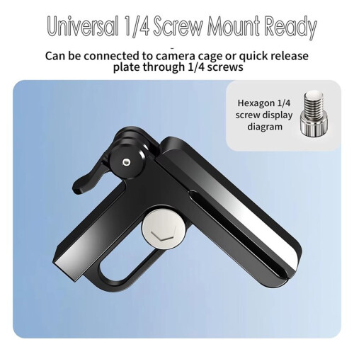 Universal Camera -Compatible Cable Clamp One Clip Lock Wire Clip 1/4" for  for  Video Camera DSLR Rig 2