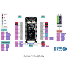 Voor Heltec T114 V2 Tracker NRF52840 SX1262 LoRaWAN LoRa 1,14 Inch Display Devboard Low Power BLE Meshtastic met Batterij