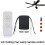 Ceiling Fan Remote Control Kit, Small Size Universal 3 in 1 Speed, Light & Timing Wireless Control AC220V(AC175V-265V) 3