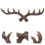 Raindrops Deer Hook Vintage Key Holder Dark Brown 1pack 3