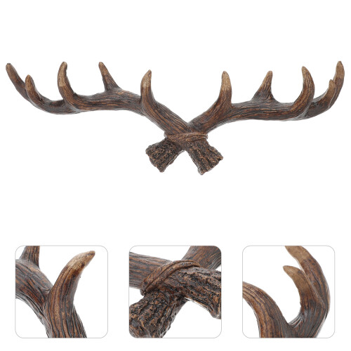 Raindrops Deer Hook Vintage Key Holder Dark Brown 1pack 2