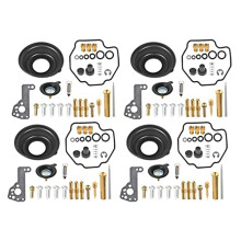 4-Pack Carburateurreparatieset, Membraanluchtafsluitkleppen, Vervanging voor Vmax V-MAX 1200 Uit 1985-2007