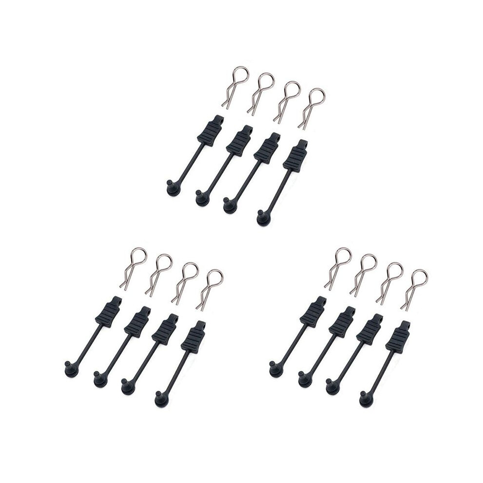 12Pcs Rubber Body Clip Retainer Shell Fixed Buckle Lock Ar390178 For Arrma 1/7 Limitless Mojave 1/8 Typhon Kraton Rc Car 4711448389775