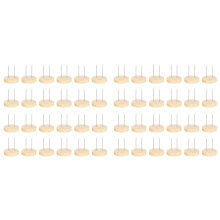 48pcs Crochet Doll Stand Double Steel Needle Doll Stand Animal Doll Toy Wooden Base Support Action Figure Stand