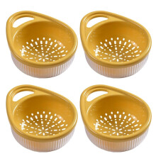 Hollow Drain Basket Kitchen Multifunctional Double-Layer Fruit and Vegetable Portable Basket Kitchen Storage C