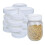 20Pcs Plastic Storage Caps Lids Ribbed for 86mm Standard Regular Mouth Mason Jar Bottle 5