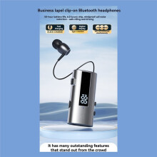 K92 Digital  6.0 Lavalier Business Headset Call 30h/Music 50h Reminder LED Display B