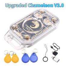 Chameleon V3.0 RFID -Chip-Lesegerät-Emulator 125K 13,56M ID-IC-Karten-Tag-Kopierer NFC-Lese- und Schreibgerät + 2 XUID/CUID-Schlüsselanhänger