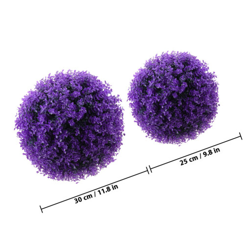 2 Unidades Bola Artificial De Eucalipto Para Jardín 1