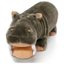 Hippo Plush Cute Pygmy Hippo Plushie Toy for Fans Hippo Plushies Soft Plush Toy for Kids Cute Stuffed Animals Pillow
