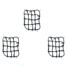 3X RC Auto-Onderdelen Accessoires Elastisch Bagagenet voor 1/12 MN D90 D99 MN99S, Zwart