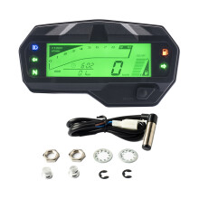 Moto Universelle Lcd Compteur de Vitesse Compteur KiloméTrique TachymèTre 1000 Tr/Min Jauge pour FZ16