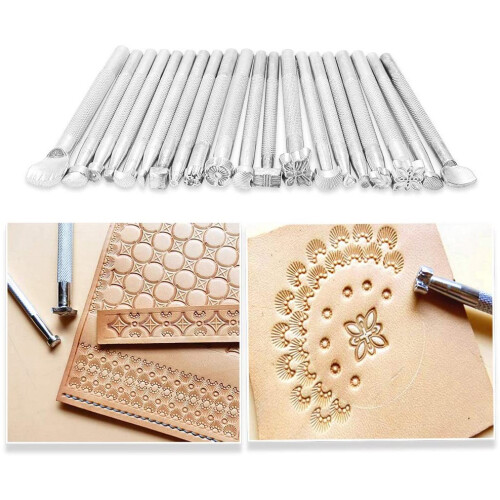 Leather Working Tools and Supplies with Tool Box Perfect for Stitching Punching Cutting Sewing Leather  Making 1