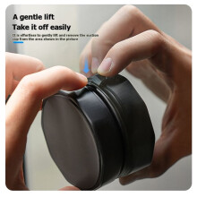 Thickened Spin-Formed Suction Cup Manual Twist-Lock Mount with Magnetic Expansion Base for Action Camera Accessories