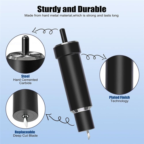 Deep Cut Blade and Housing,Deep Point Blade for Explore 3/Air 2/Air/One/Maker/Maker,for Cutting Thick Materials Crafts A 1