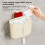 Kemoqi Suction Cup Plastic Wrap Storagebox Home Use Without Punching Storage Rack Large Capacity Wall-Mounted Storagebox 3