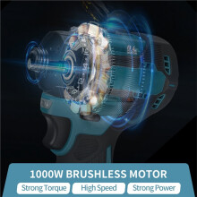Multifunctional Brushless Impact Cordless Screwdriver EU Plug