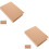 2Pièces Couverture Classeur Marron En Kraft Pour Journal Et Notes 6