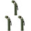 3Pièces Filtre À Eau Portable Vert Olive Compact Pour Camping 5