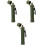 3Pièces Filtre À Eau Portable Vert Olive Compact Pour Camping 6