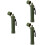 3Pièces Filtre À Eau Portable Vert Olive Compact Pour Camping 9