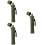 3Pièces Filtre À Eau Portable Vert Olive Compact Pour Camping 10
