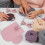 1Set Kit Per Realizzare Zaino Rosa in PU Con Per Cucito 6